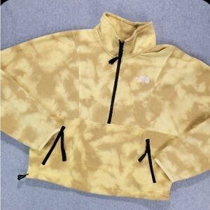 The North Face Yellow and Cream Jacket TKA Attitude